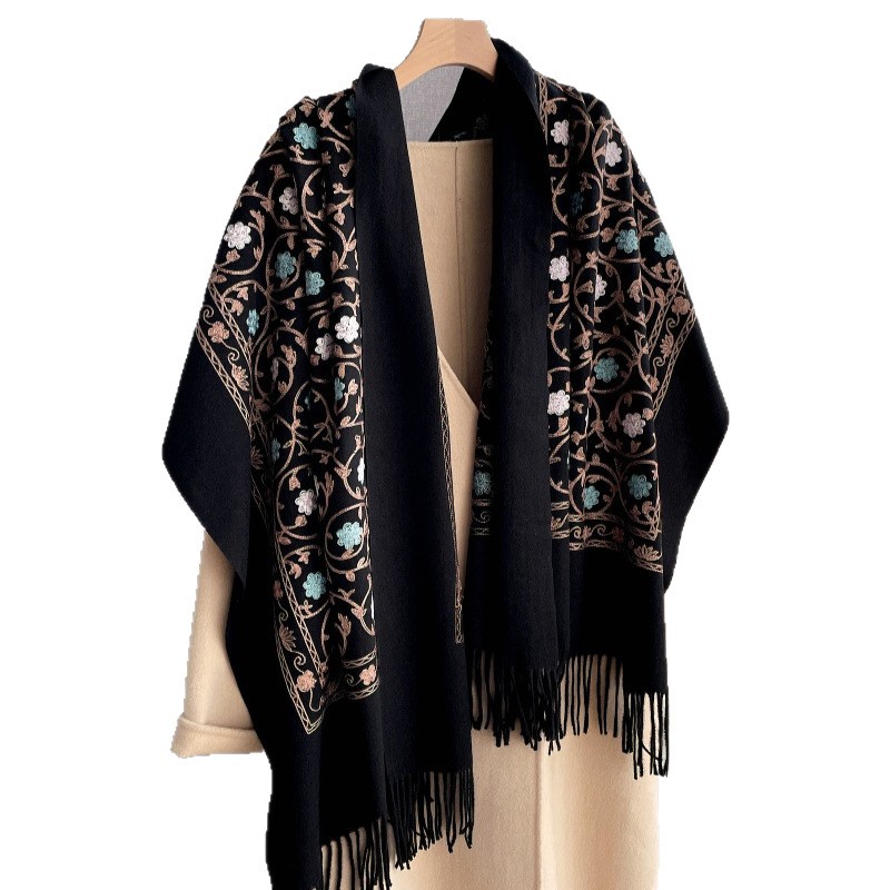 ผ้าพันคอแคชเมียร์ปักลายใหม่ปี  - Woven Scarf Blanket บทวิจารณ์และราคา