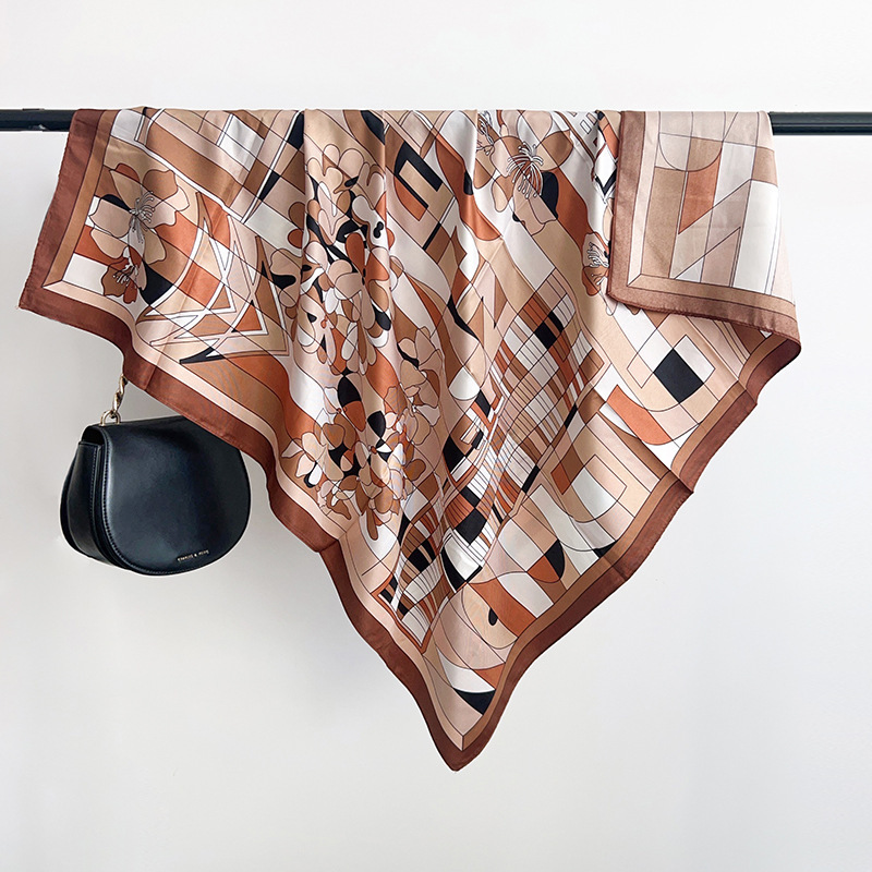 ผ้าพันคอไหมทวิลล์ลายสก๊อตแบบให - Scarf Silk Square บทวิจารณ์และราคา